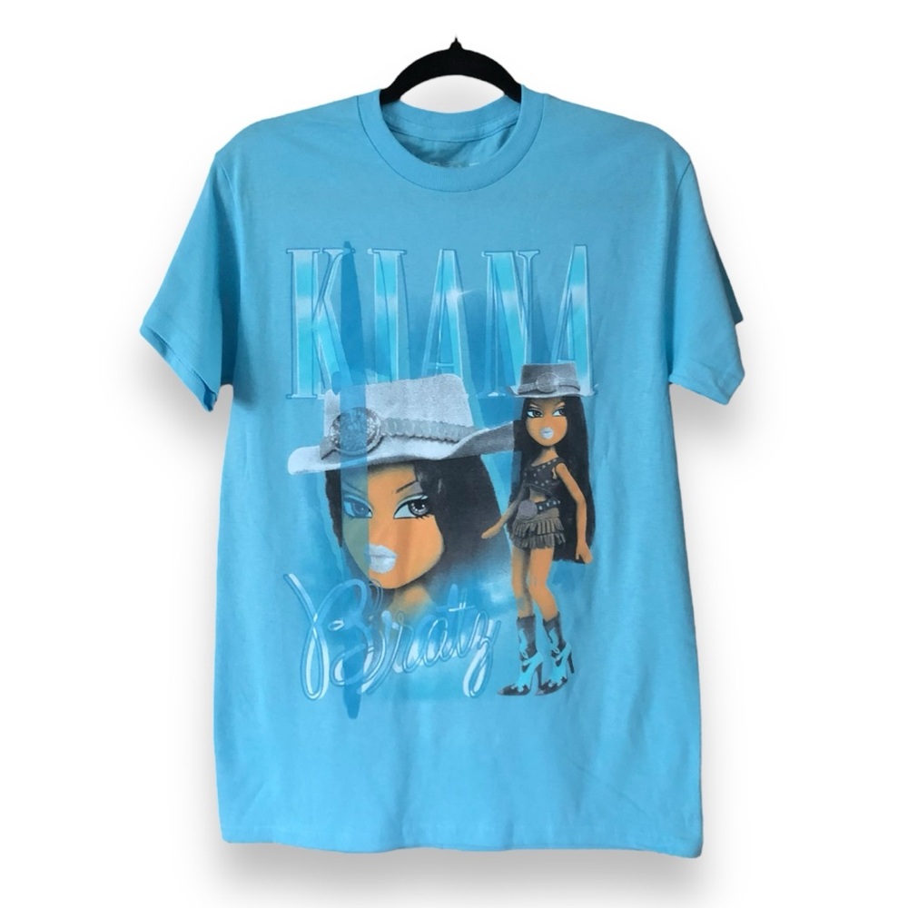 Bratz Kiana Rapper Style T-Shirt Light Blue NWOT Size Small
